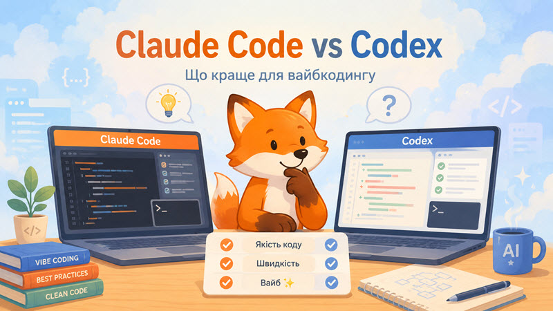 Claude Code vs Codex: що краще для вайбкодингу