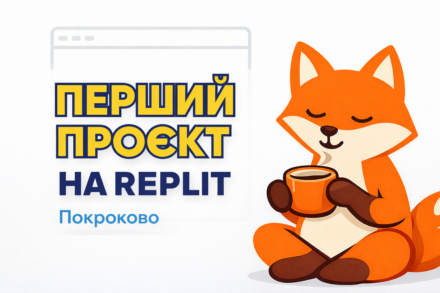 Перший проєкт на Replit (туторіал)